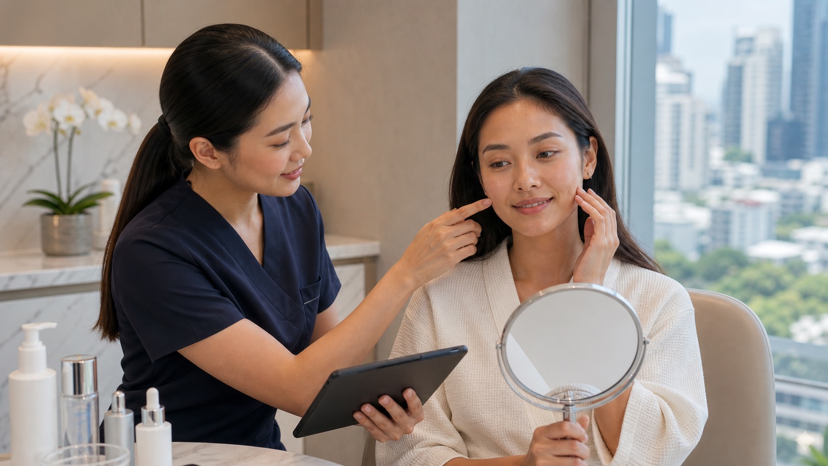 การปรึกษาหลังทำ Hydrafacial หลังทริปทะเลในไทย