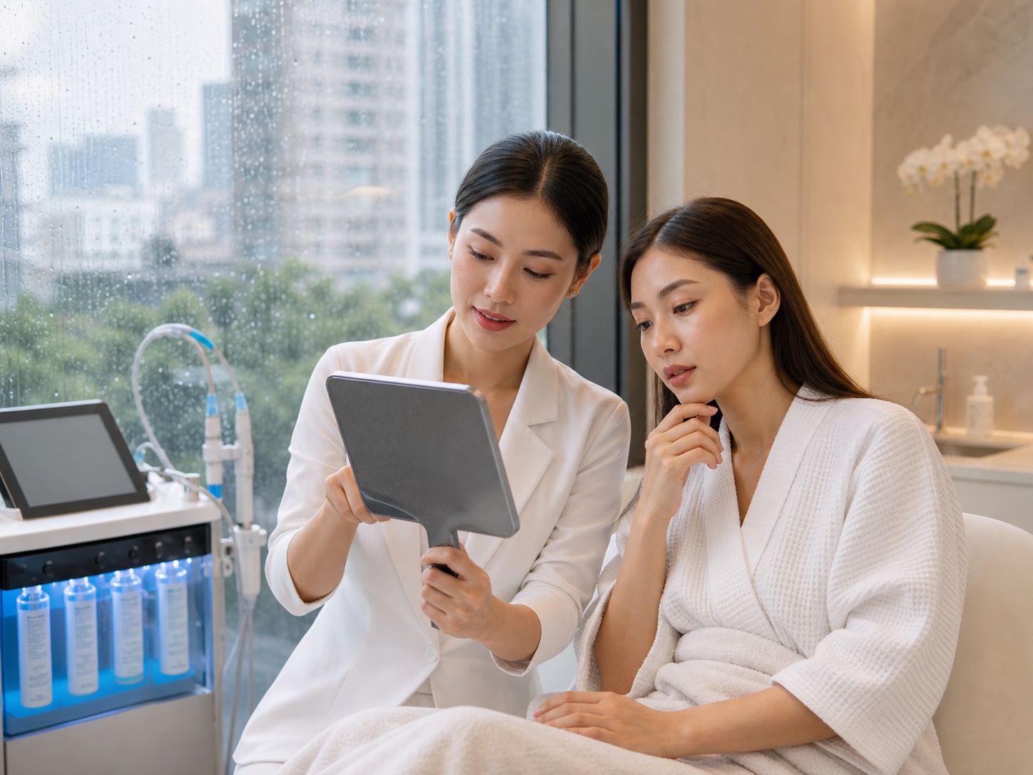การปรึกษา Hydrafacial สำหรับผิวช่วงฤดูฝนในกรุงเทพ